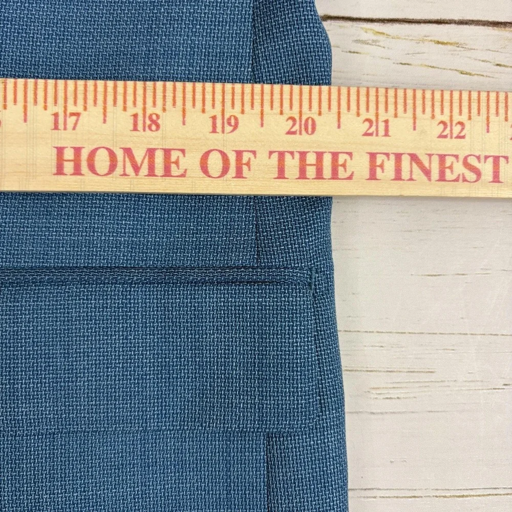 Atelier Munro Blazer Sport Coat Mens L Blue Wool Drapers Fabric Italy Two Button